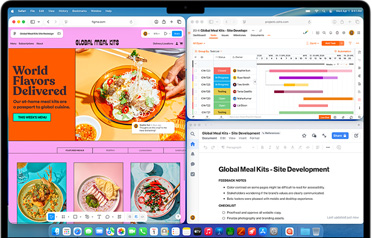 MacBook Air з кількома відкритими додатками
