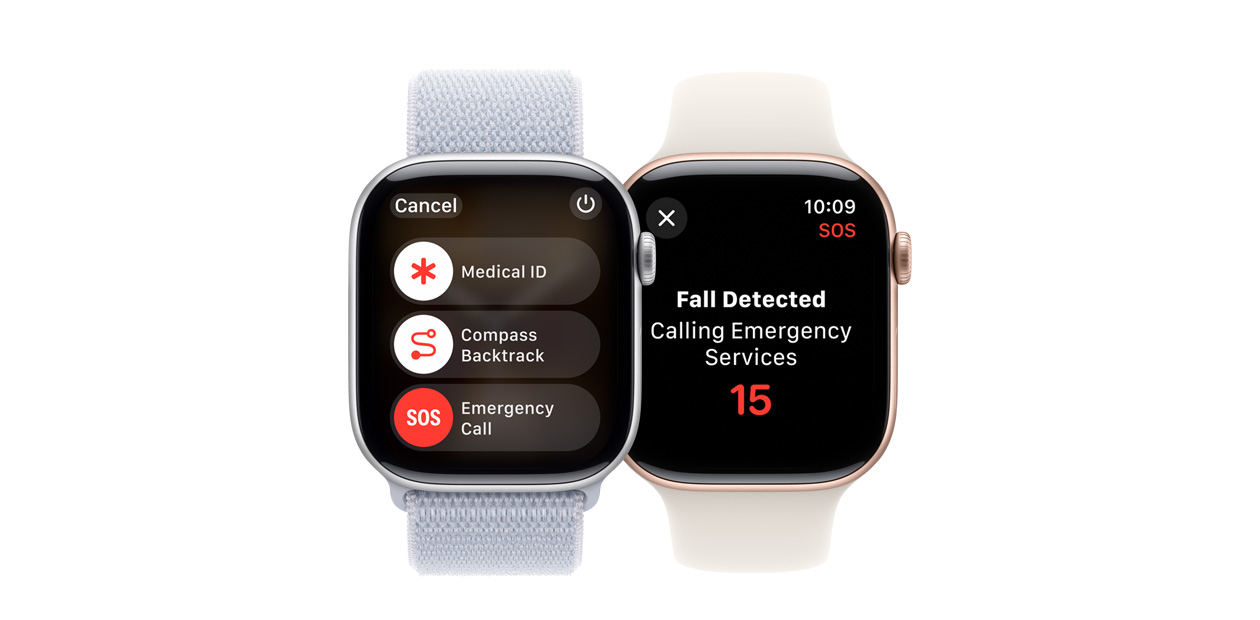 Apple&nbsp;Watch تعرض برامج اكتشاف السقوط.